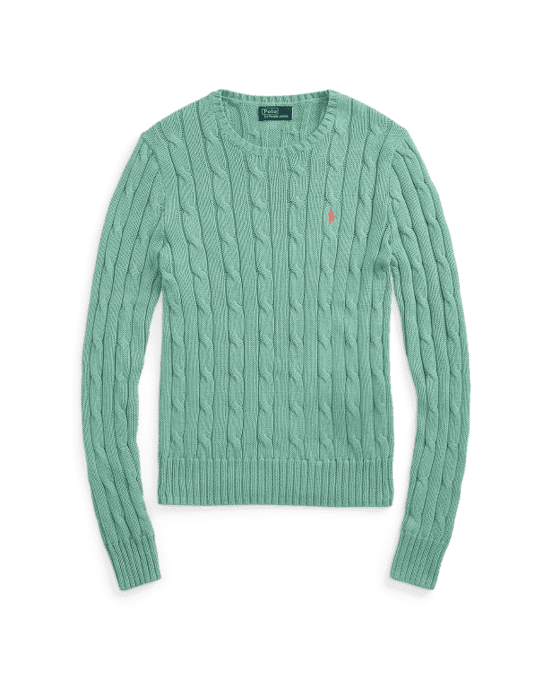 Cable-Knit Cotton Crewneck Jumper