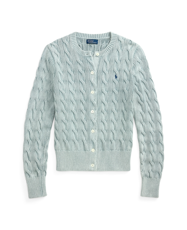 Cable-Knit Cotton Cardigan
