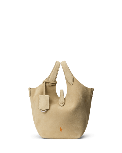 Polo Play Suede Small Tote & Crossbody Bag