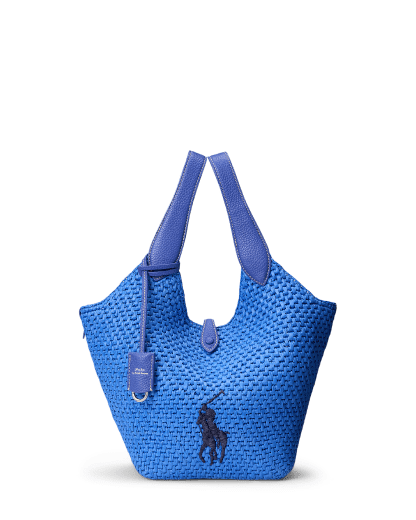 Polo Play Big Pony Faux Raffia Tote Bag