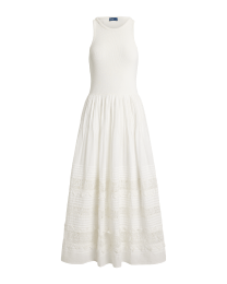 Lace Trim Tank Dress