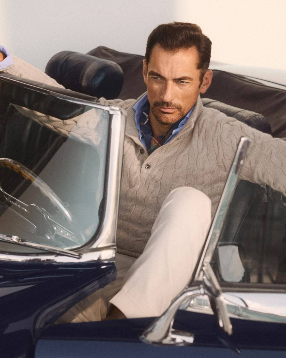 Cable-Knit Cashmere Mock Neck Jumper