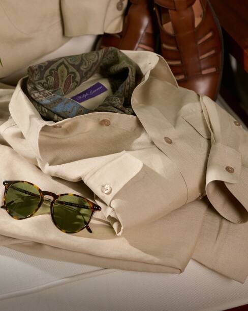 Cotton & Cashmere Herringbone Shirt